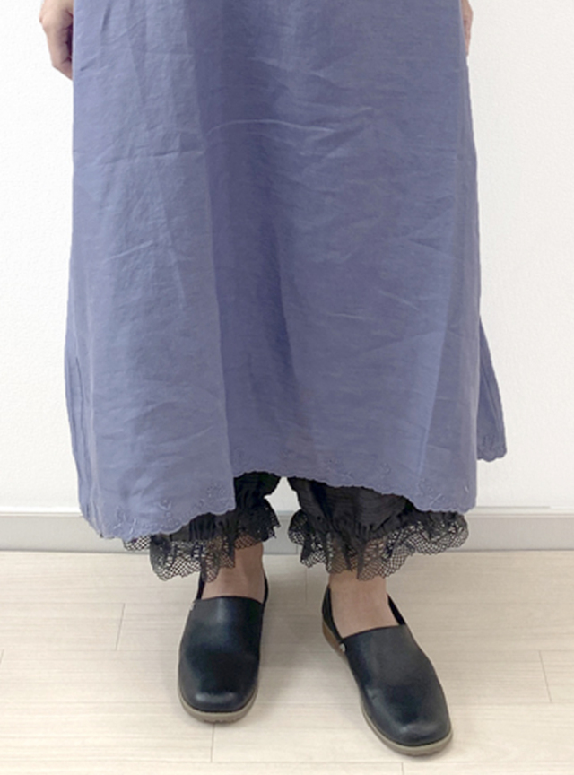 ビエラ裾ゴムレーシーペチパンツ