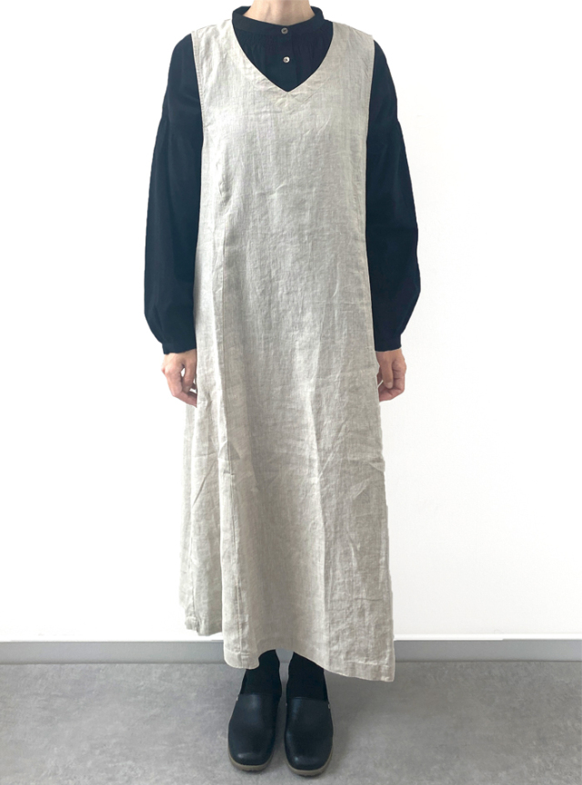 30%OFF! 麻フレアージャンパースカート