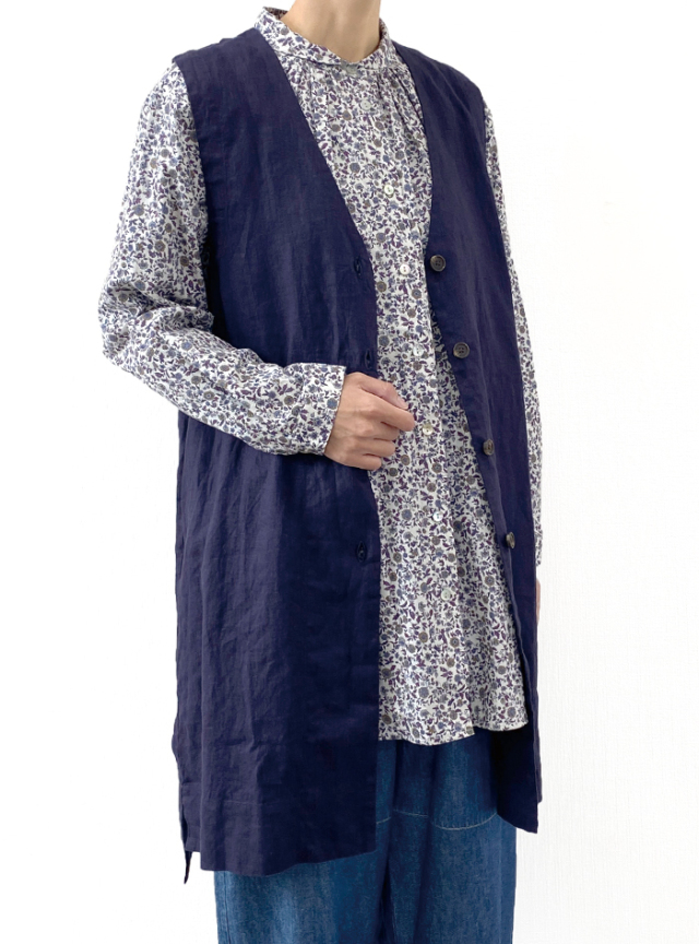 ＊spice＊SOUSOU リネン　ロングベスト spice＊SOUSOU リネン ロングベスト spice様専用＊SOUSOU リネン