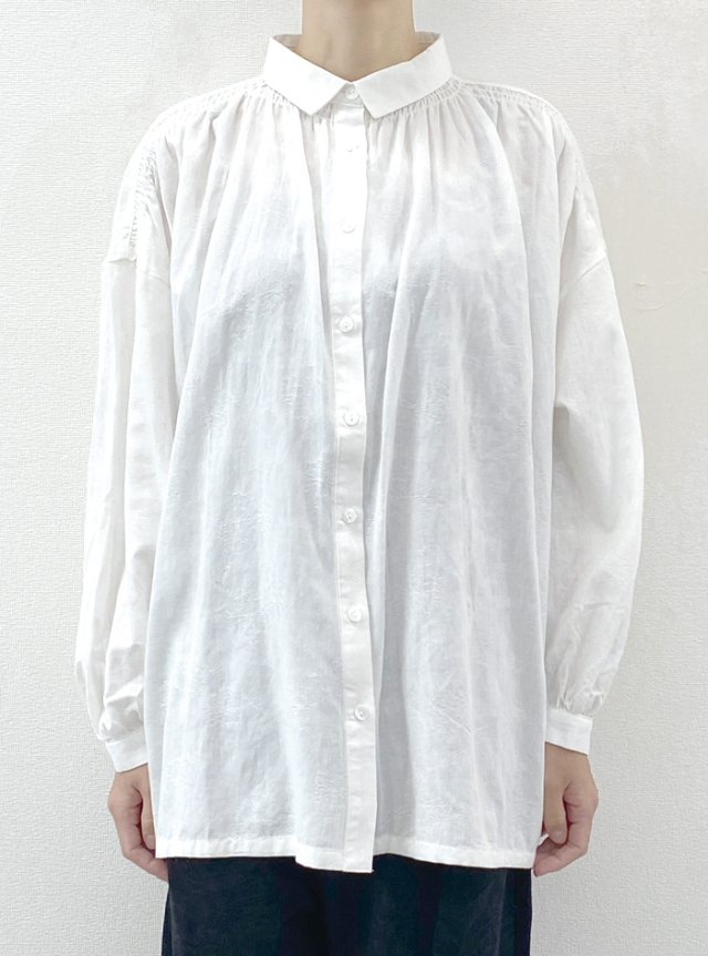 30%OFF! ジャカード30%OFF! シャーリングシャツ