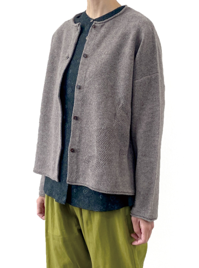 ウールネコカーディガン