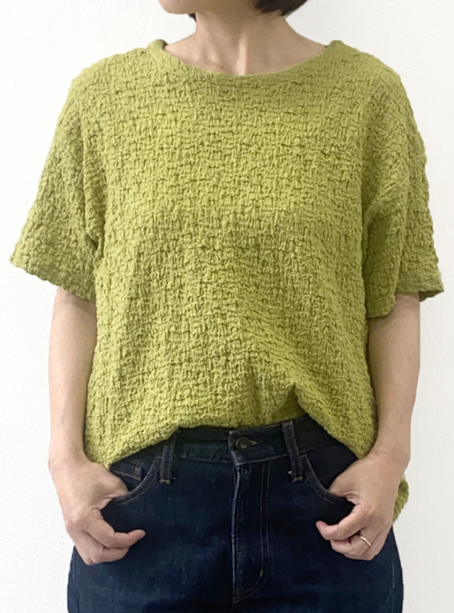 30%OFF! ふくれジャカードゆるTシャツ