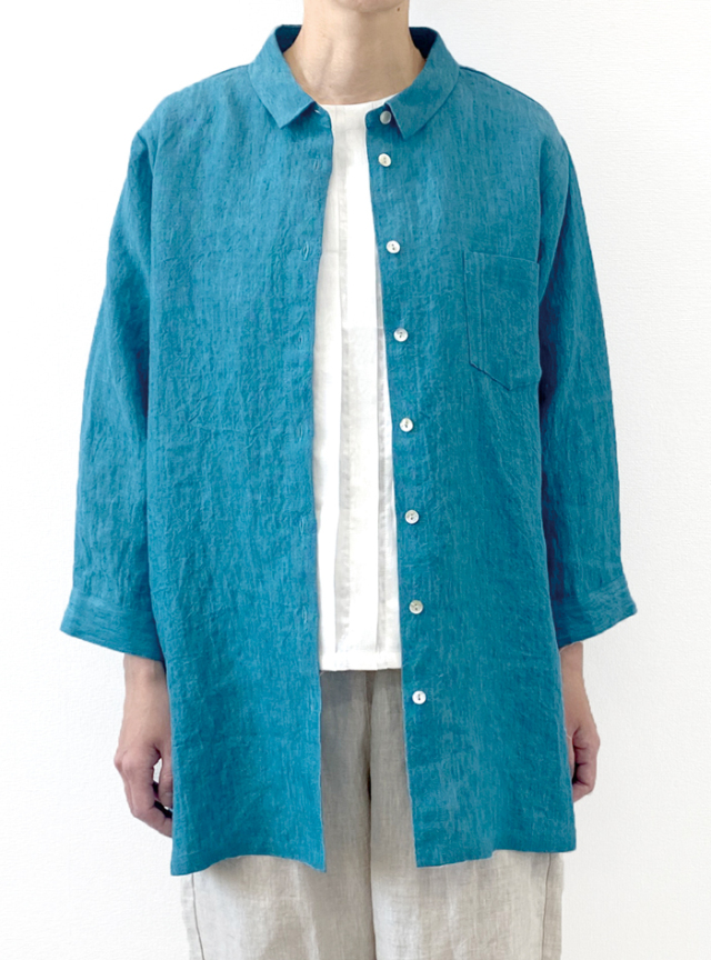 50%OFF! シャンブレーチュニックブラウス
