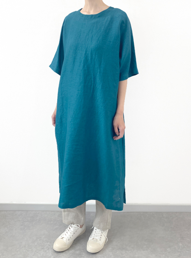 50%OFF! リネンドルマンスリーブワンピース