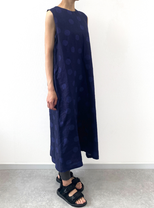 50%OFF! ドットプリントノースリワンピース