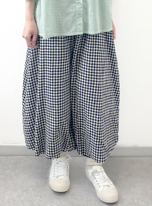 50%OFF! ギンガムチェックバルーンパンツ