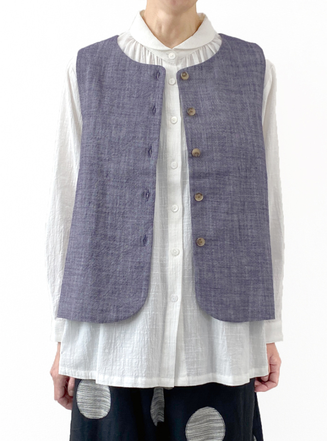 ☆コットンデニムベスト