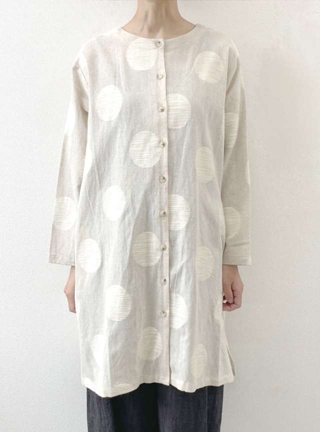 ☆ドットジャガード2Wayロングブラウス