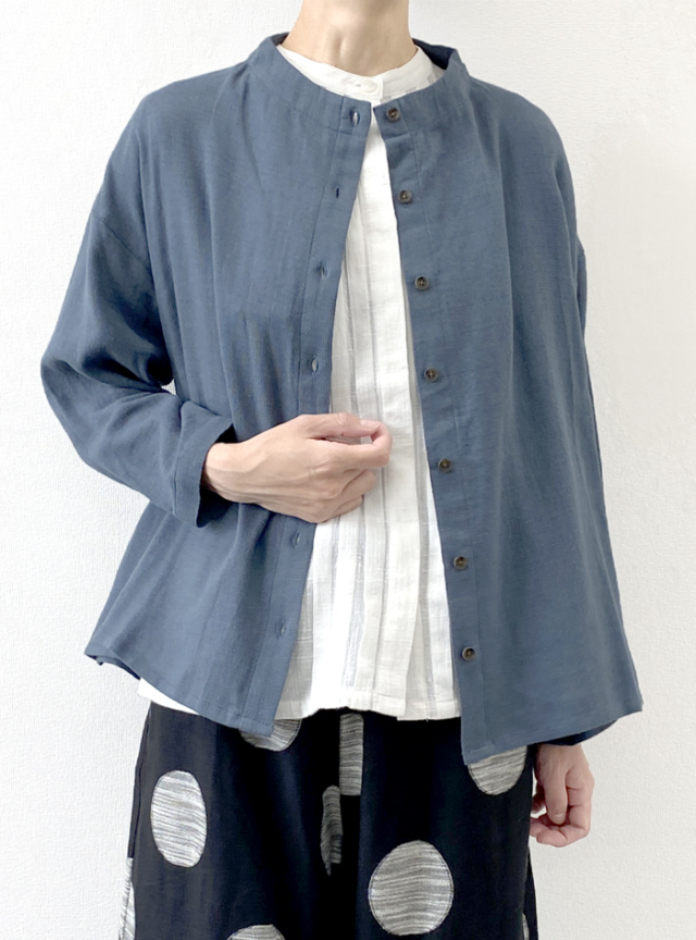 30%OFF! ブッチャーボトルネックフレアーブラウス