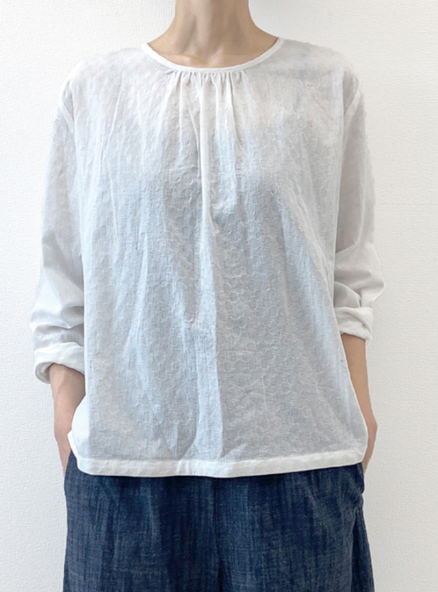 ☆ドビーフロントギャザープルオーバー