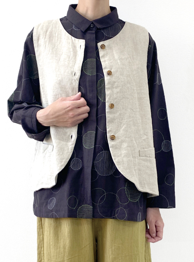 50%OFF! リネンクラシックベスト