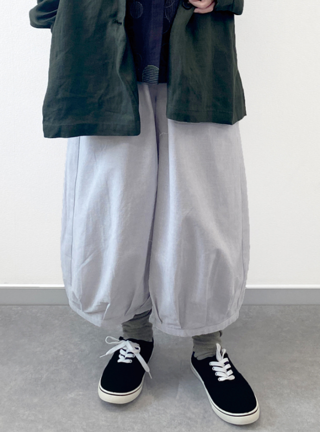 綿平織バルーンパンツ