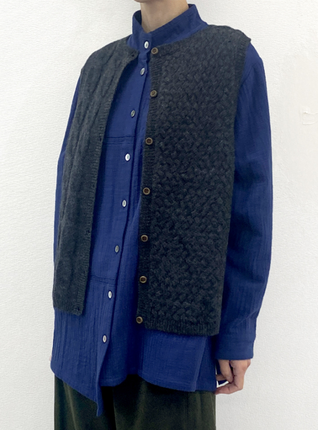 ☆ミックス編み2wayベスト