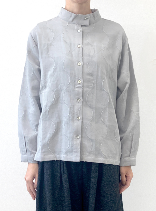 ☆ジャガードハイネックブラウス