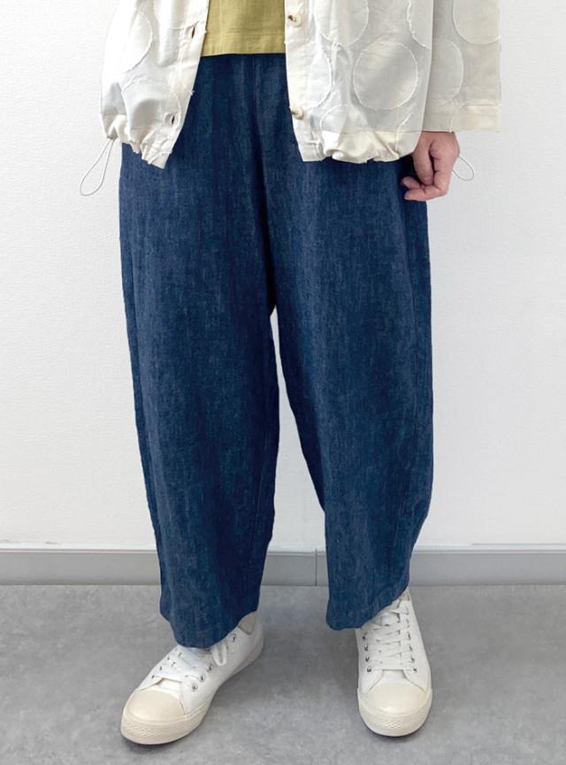 リネン綾コクーンパンツ