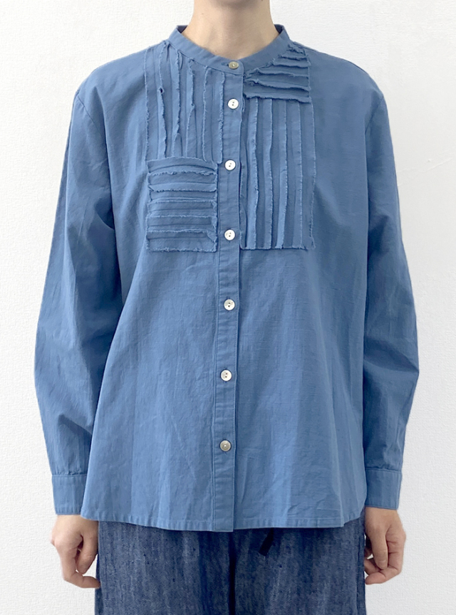 カットエンドチュニックブラウス