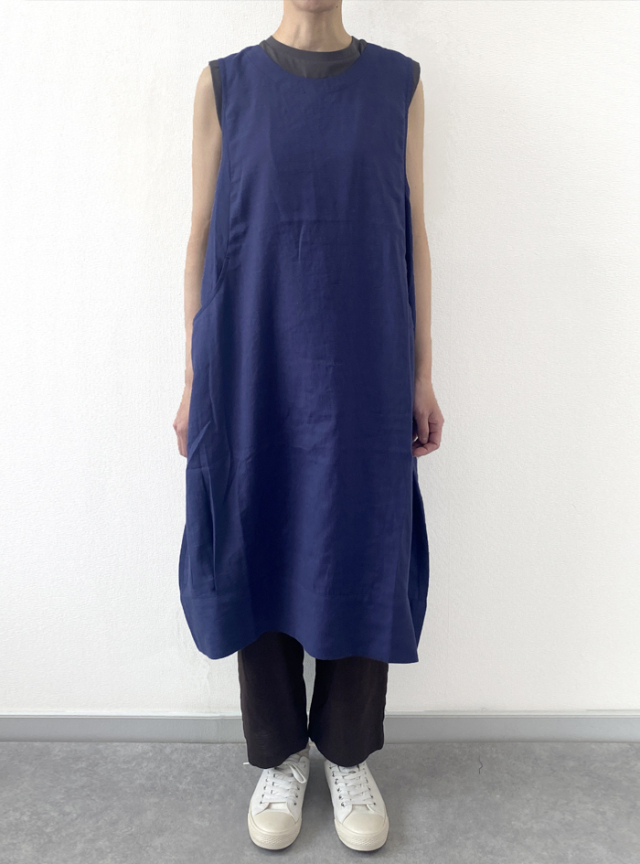 麻コクーンャンパースカート