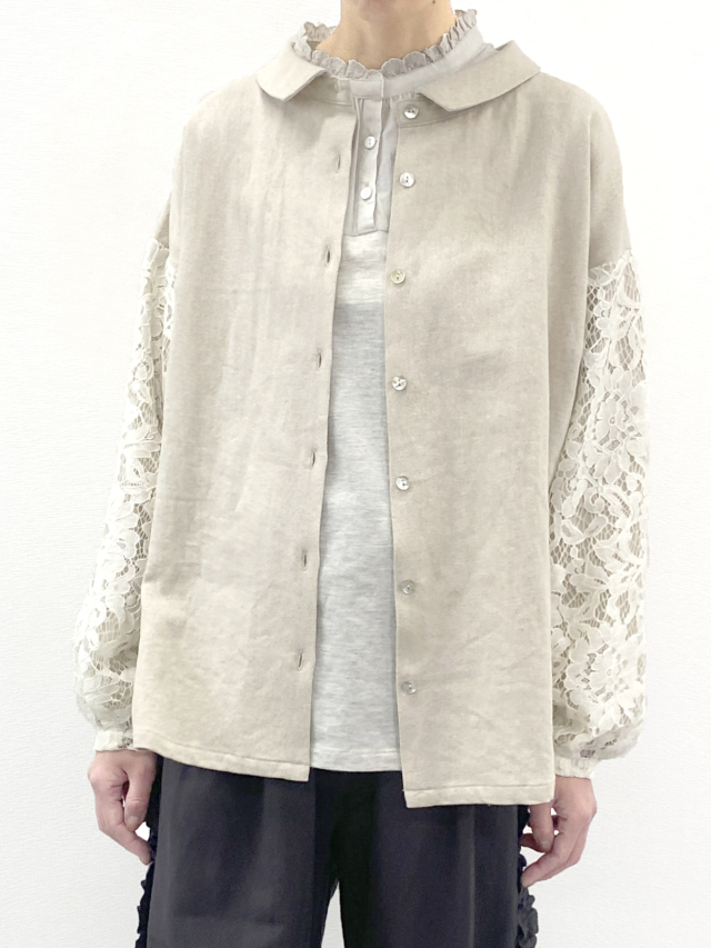 30%OFF! レース袖wayプルオーバー