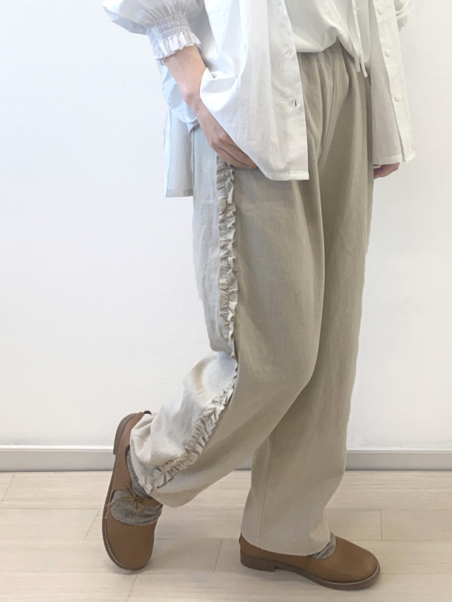 30%OFF! サイドフリルコクーンパンツ