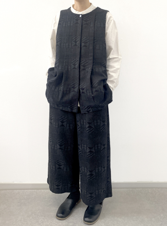 ジャカードチュニックベスト