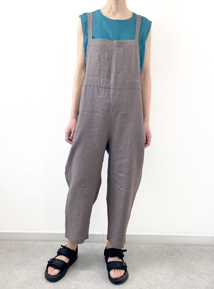50%OFF! リネンオーバーオールパンツ