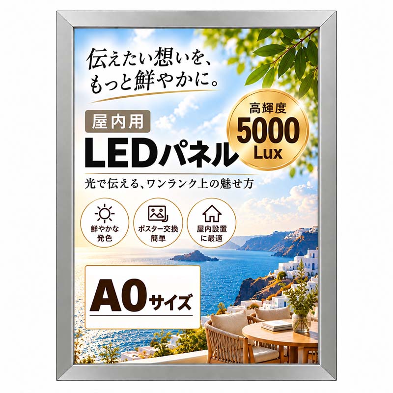 OKH28-A0-SV 屋内用LEDパネル A0( シルバー)
