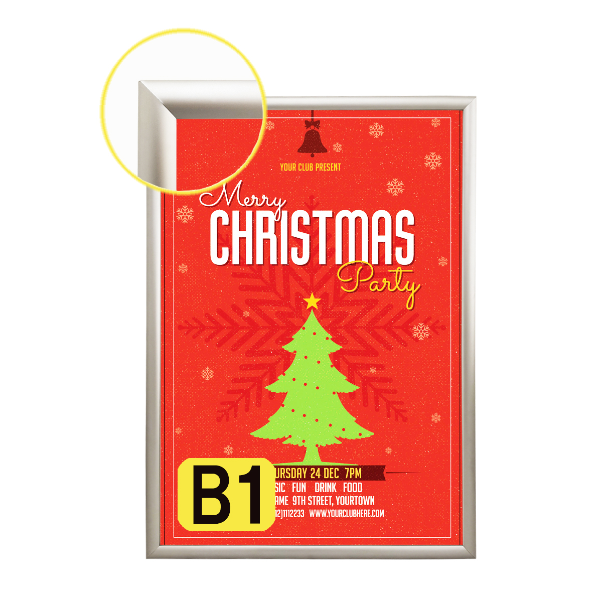 Ledライトパネル Led看板 Ledパネル 薄型 壁掛け看板 店舗用看板 ポスター入れ看板 内照式看板 四辺開閉式 高輝度 高品質 室内用 B1サイズ シルバー Sh B1 看板sehou