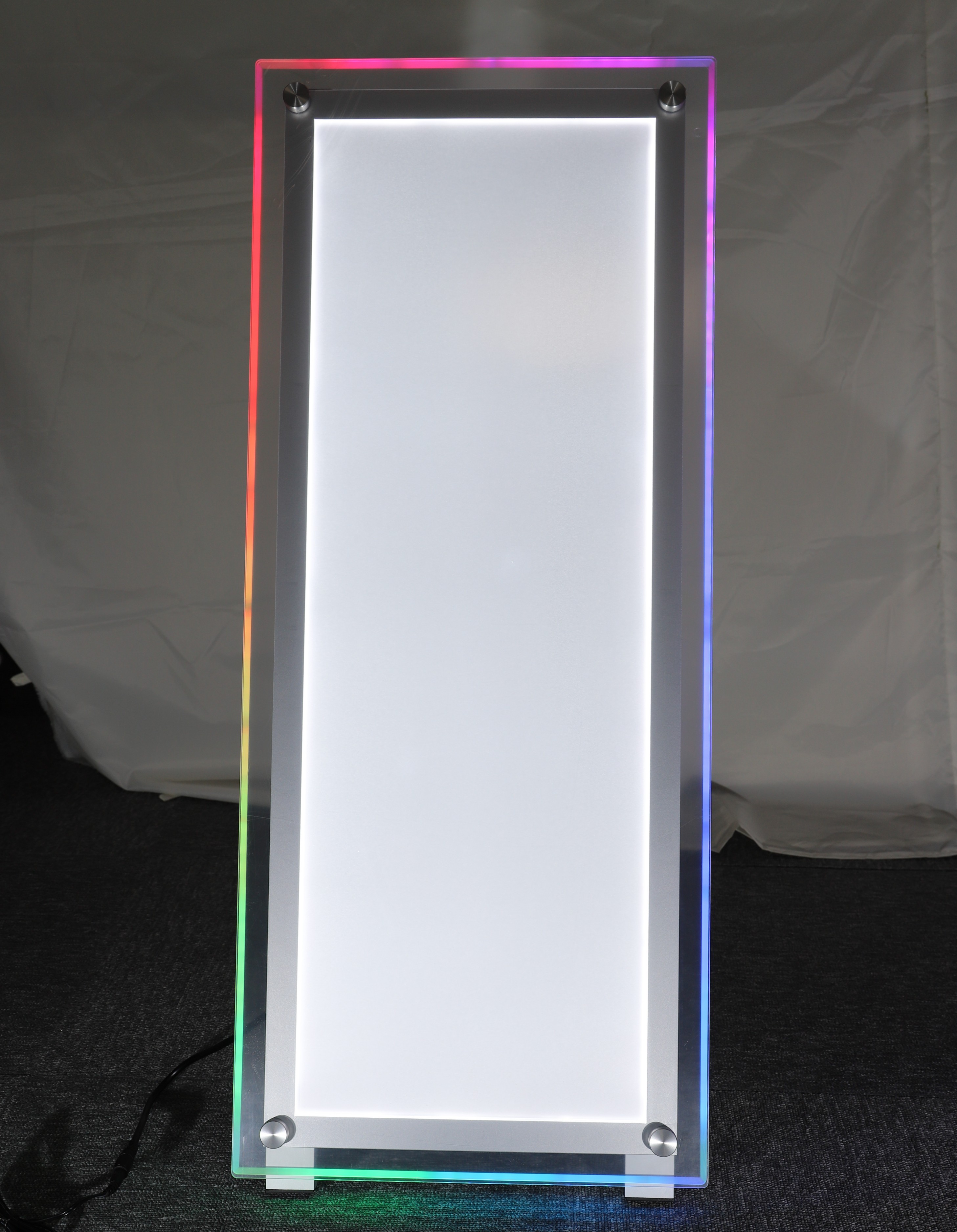 【型番：FC50ST-A1-HALF】アクリル LED スタンド看板、フルカラーライティング スタンド フルカラー 片面  A1HALF