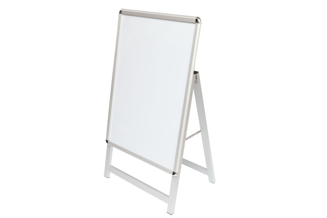 DX25ST-B1-SV1 (片面）屋内用LEDスタンド看板　B1サイズ　１，前フレーム開く部分に防水パッキンテープ貼り付け ２，後ろフレームの隙間に防水シリコン塗装 ３，屋外対応アダプターを使用　A型看板　LED看板　スタンド看板　折り畳み看板