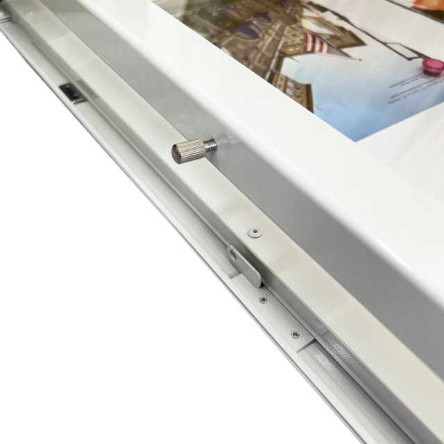 非電飾パネルA1 ホワイト屋外掲示板 壁付タイプ マグネットボード 扉式