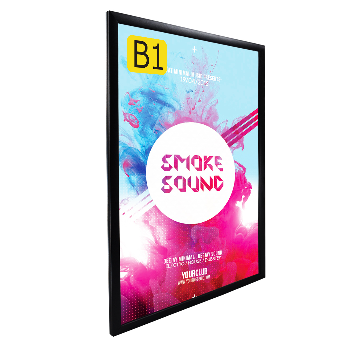 Ledライトパネル 屋内用 店舗用看板 壁掛け看板 四辺開閉式 高輝度 Led看板 黒 B1サイズ Okh B1 Bk 看板sehou