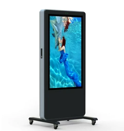 【型番：OKH10－43】屋外用　防水　43インチ　デジタルサイネージ　 自立型電子看板　Wi-Fi・Android OS搭載　スタンド一体式　