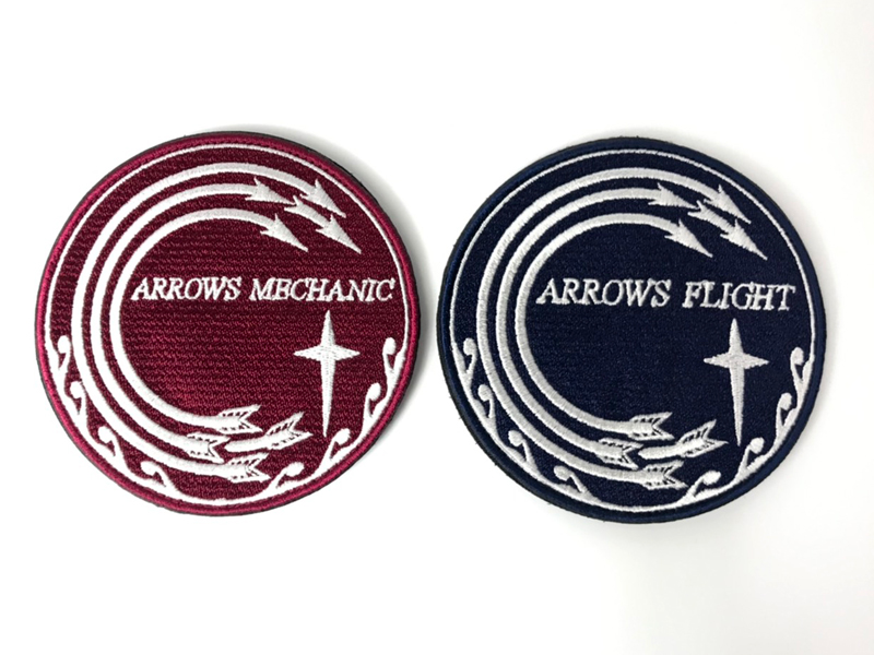 サブワッペン White Arrows ベルクロ付