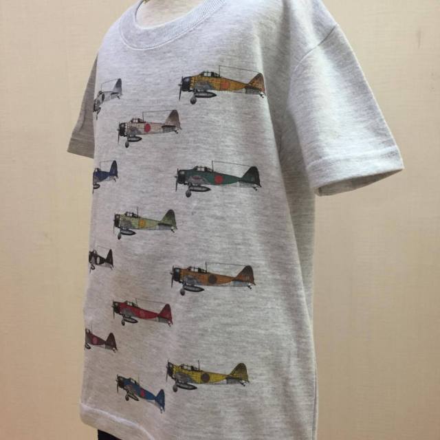 子供用Tシャツ(ゼロ戦)