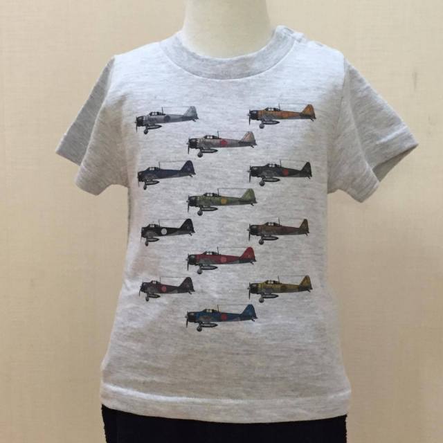 子供用Tシャツ(ゼロ戦)