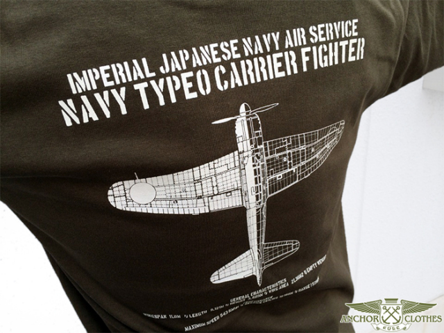 Tシャツ(大日本帝国海軍 零式艦上戦闘機)