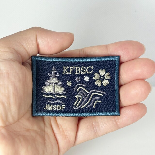 本物現品　現用中国海軍制服ワッペン徽章類9点セット 呉艦隊基地隊 海上自衛隊 陸上戦闘服用ワッペン