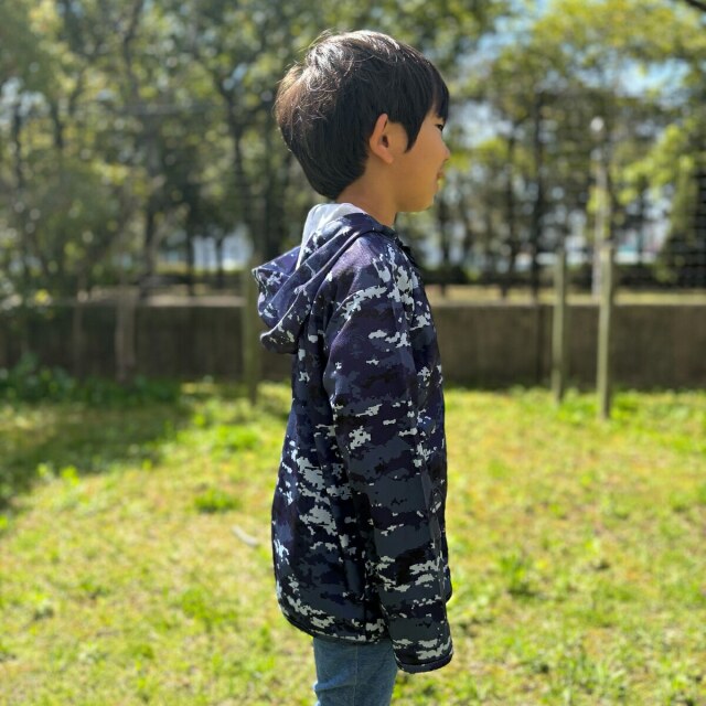 キッズドライジップパーカー ( 海上自衛隊デジタル迷彩 )