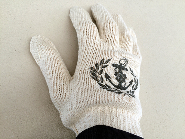 海軍手(桜錨・月桂樹)