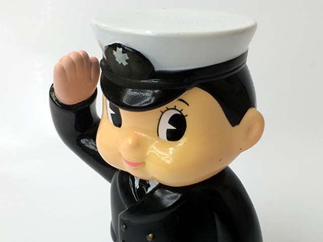 貯金箱(海上自衛隊 幹部・海曹 冬制服)
