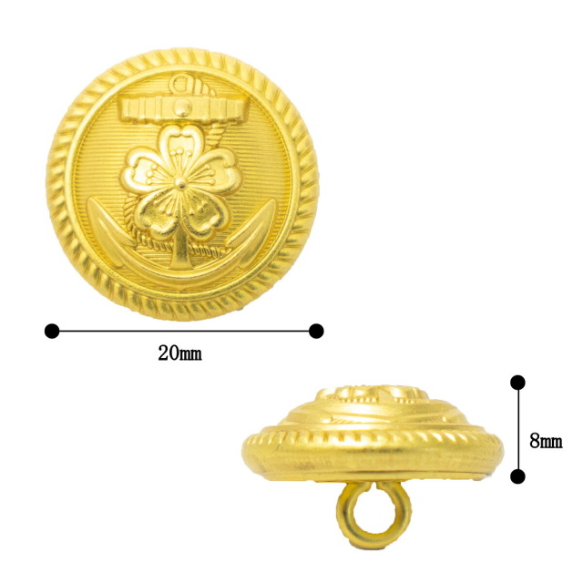 帝国海軍・制服金錨ボタン