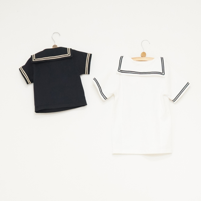 ポケットセーラーカラーtee セーラー服 マリンスタイル セーラーカラーTシャツ 半袖 トップス