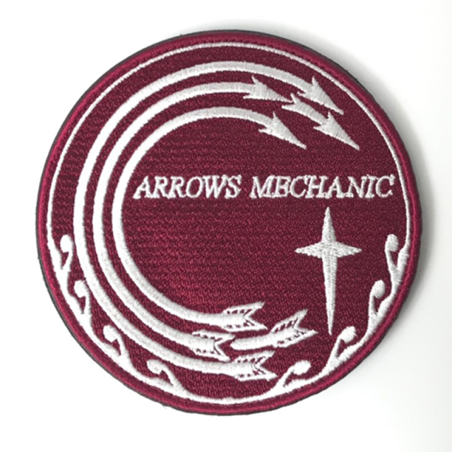 サブワッペン(WHITE ARROWS)ベルクロ付