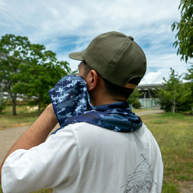 専用⭐みかん＊限定特価⭐ひんやり冷感ガーゼタオル⭐でかドット…迷彩グレー★ 専用⭐みかん＊限定特価⭐ひんやり冷感ガーゼタオル⭐でかドット…