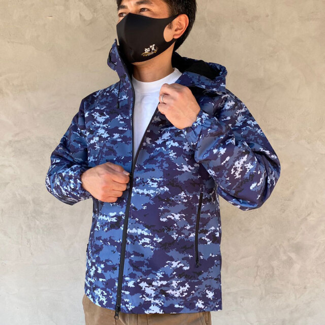 シェルパーカー マウンテンパーカー 海上自衛隊デジタル迷彩柄