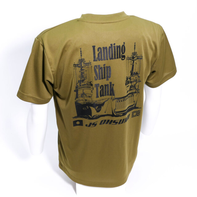 輸送艦おおすみTシャツType2(OD色)