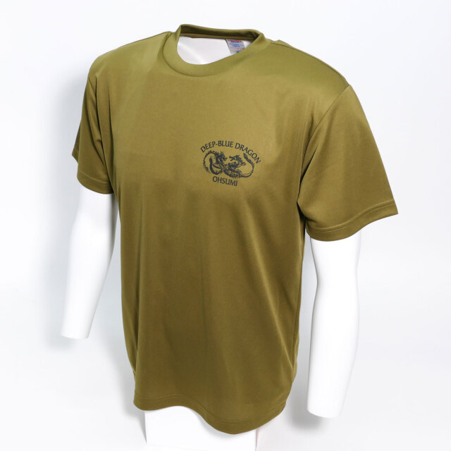 輸送艦おおすみTシャツType2(OD色)