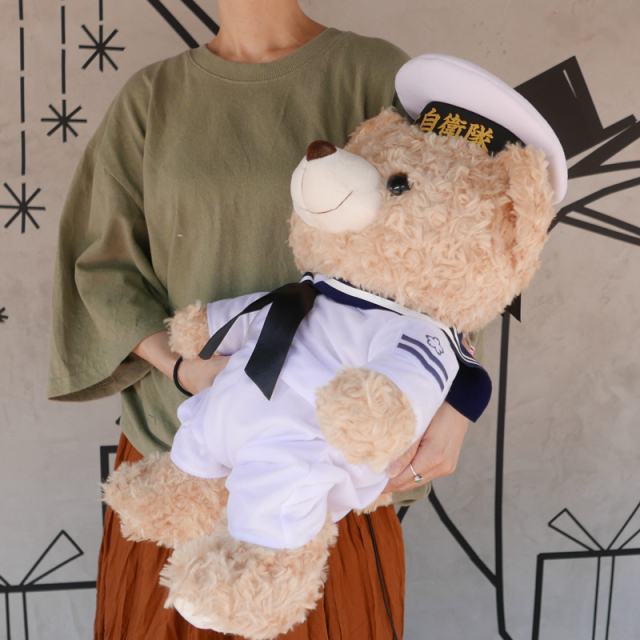 海外作家様　セーラー服　テディベア　ぬいぐるみ 海上自衛隊仕様・セーラーベアぬいぐるみ夏服