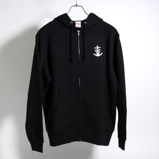 桜イカリマークジップアップパーカー