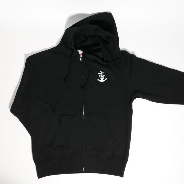 桜イカリマークジップアップパーカー